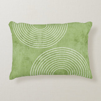 Lime Green Linen Minimalistisch Dekokissen