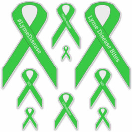 [Lime Green] Lyme, MD, Lymphoma Awareness Ribbon Aufkleber