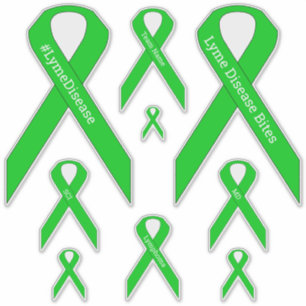 [Lime Green] Lyme, MD, Lymphoma Awareness Ribbon Aufkleber