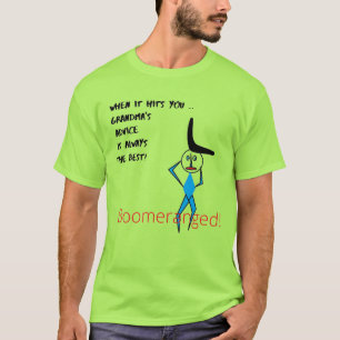 Lime Green - Oma's Advice Boomeranged T-Shirt