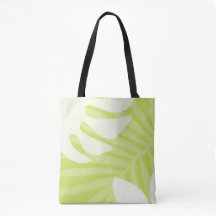 Lime Green Palm Verlasst Tasche
