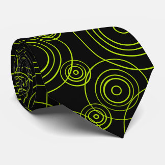Lime Green Rain Ripples Krawatte
