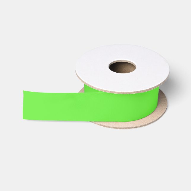 Lime Green Ribbon Satinband (Spule)