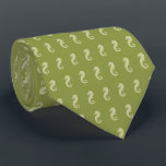 Lime Green Seepferd Pattern Krawatte<br><div class="desc">Lime Green Seepferd Pattern Krawatte</div>