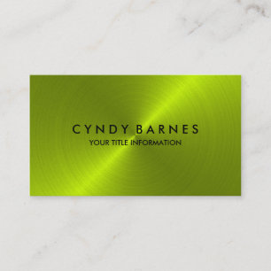 Lime Green Sheen Business Card Visitenkarte