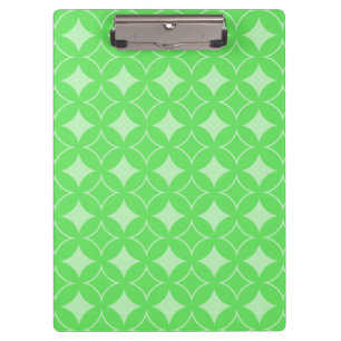 Lime-Green-Shippo-Muster Klemmbrett