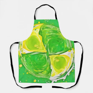 Lime Green Spiral Schürze