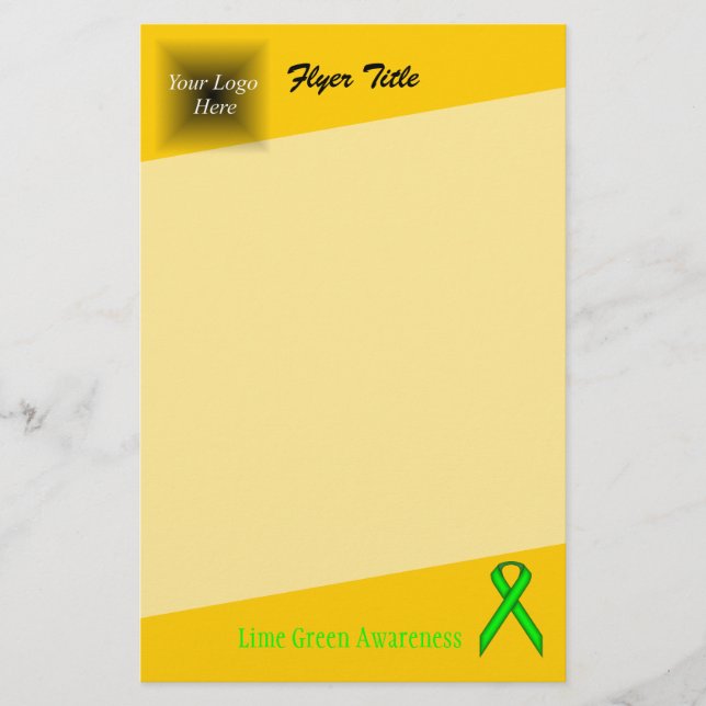 Lime Green Standard Ribbon von Kenneth Yoncich Flyer (Vorne)