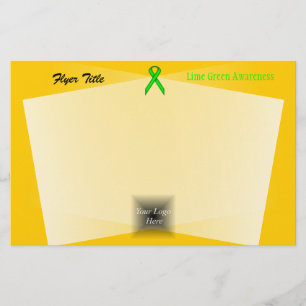 Lime Green Standard Ribbon von Kenneth Yoncich Flyer
