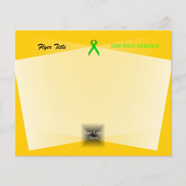 Lime Green Standard Ribbon von Kenneth Yoncich Flyer (Vorne)