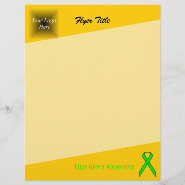 Lime Green Standard Ribbon von Kenneth Yoncich Flyer (Vorne)