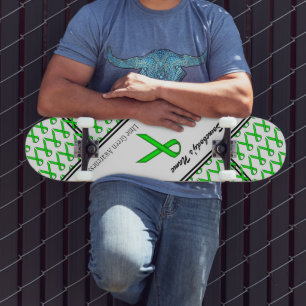Lime Green Standard Ribbon von Kenneth Yoncich Skateboard