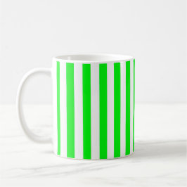Lime Green Strip Tasse