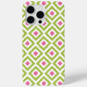 Lime Green und Pink Diamond Ikat Muster Case-Mate iPhone Hülle