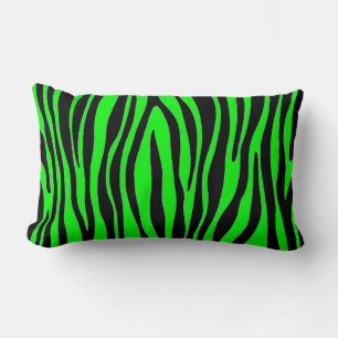 Lime Green Zebra Lendenkissen