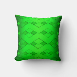 Lime Green Zig Zag Designkissen Kissen