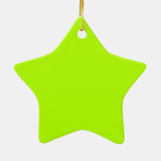 Lime-grüne Farbe, leicht anpassbar Keramik Ornament (Hinten)