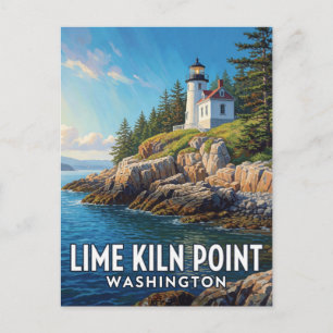 Lime Kiln Point State Park — Washington Postkarte