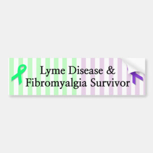 Lime-Krankheit & Fibromyalgie-Überlebender Stoßsta Autoaufkleber