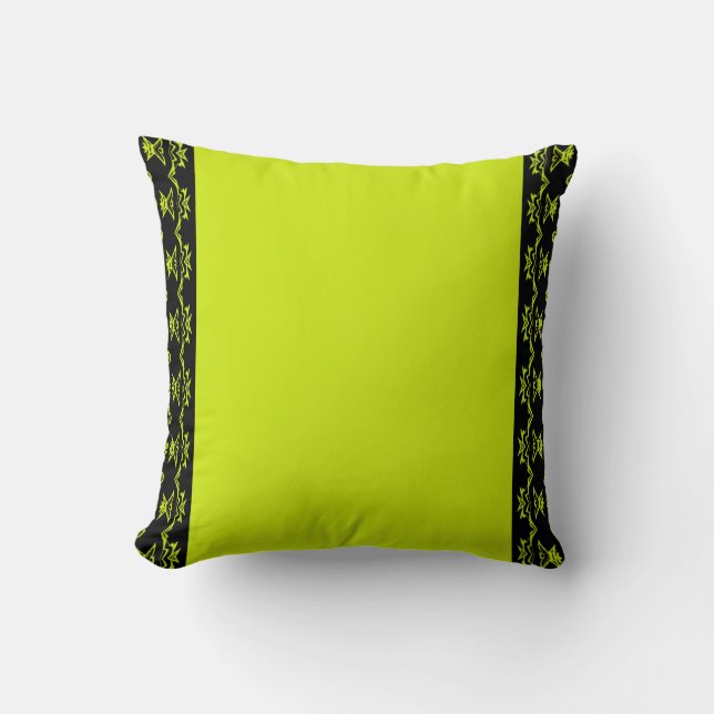 Lime Noir Kissen (Vorderseite)