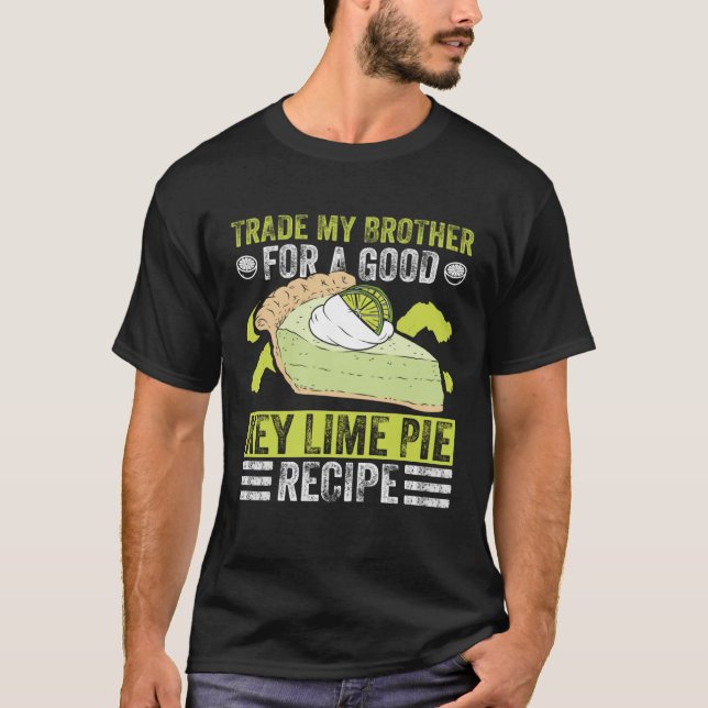 Lime Pie Baker And demon Pie Dessert Florida Lemon T-Shirt (Vorderseite)