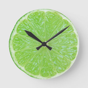 lime slice runde wanduhr