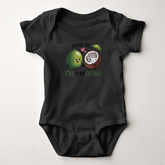 Lime to My Coconut Baby Strampler (Vorderseite)