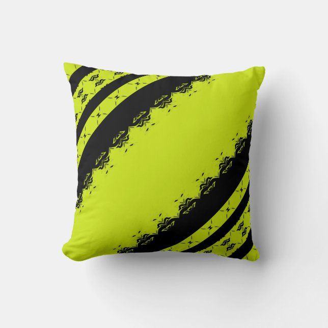 Lime Velocity Kissen (Vorderseite)