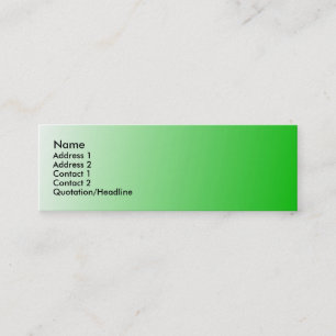 Limegreen-Visitenkarte Mini Visitenkarte