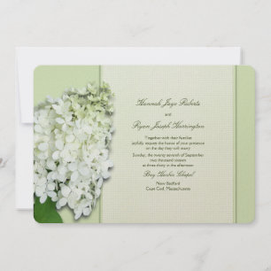Limelight Green Hydrangea Custom Wedding Paper Einladung