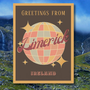 Limerick City Irland Retro Vintage Postkarte