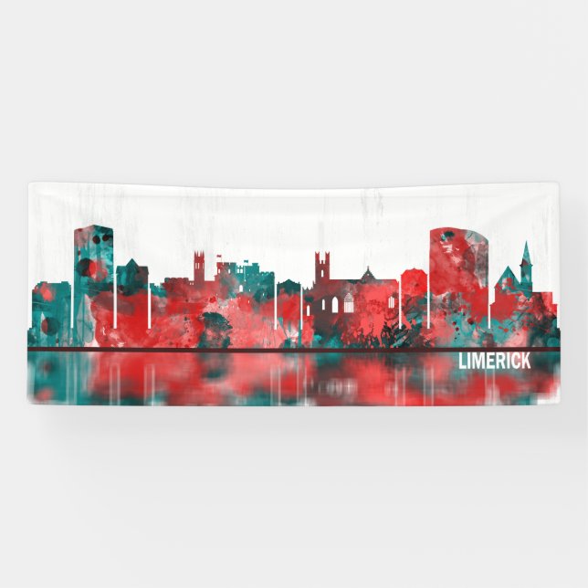 Limerick Ireland Skyline Banner (Horizontal)