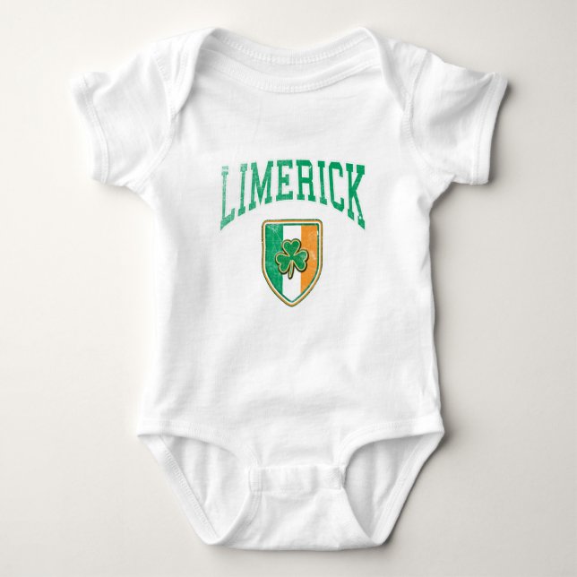 LIMERICK Irland Baby Strampler (Vorderseite)
