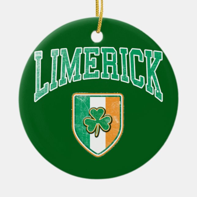 LIMERICK Irland Keramikornament (Vorne)