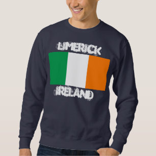 Limerick, Irland mit irischer Flagge Sweatshirt
