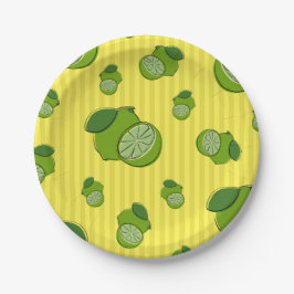 Limes Illustration Pappteller