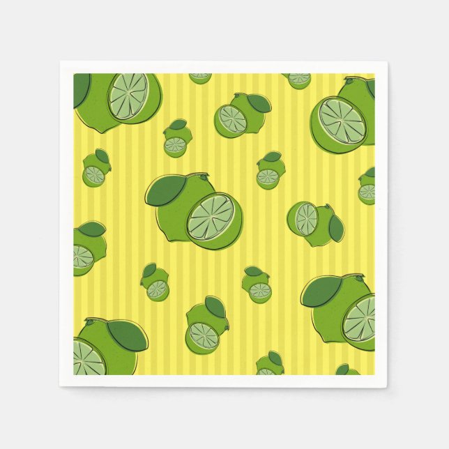 Limes Illustration Serviette (Vorderseite)