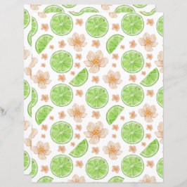 Limes Scrapbook Paper