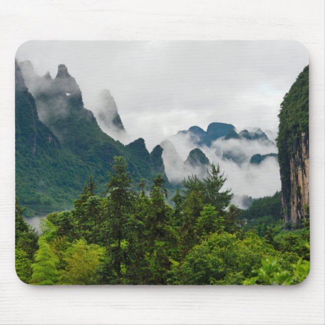 Limestone Hills | Yangshuo, Guangxi, China Mousepad (Vorne)