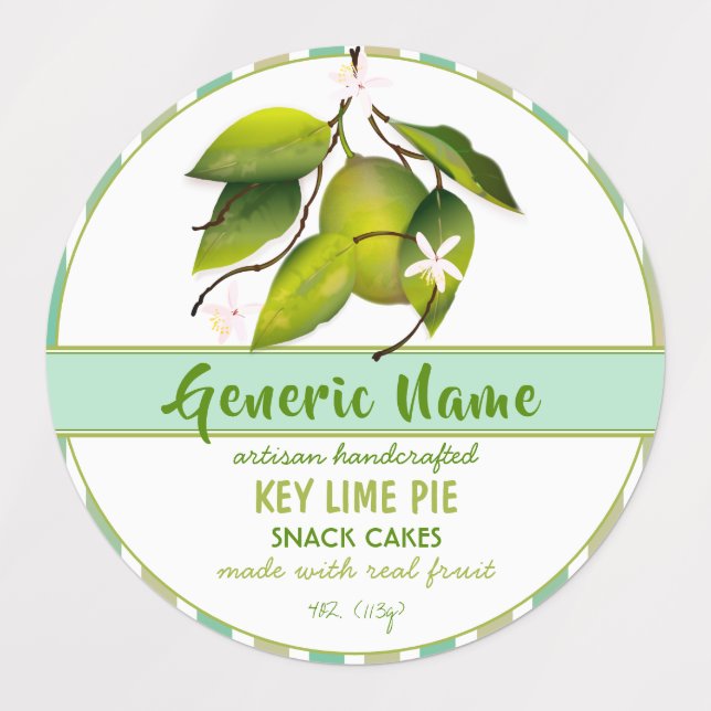 Limette Etiketten (Design 1)