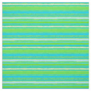 Limette Grünes Aqua Türkisblaues Muster Stoff