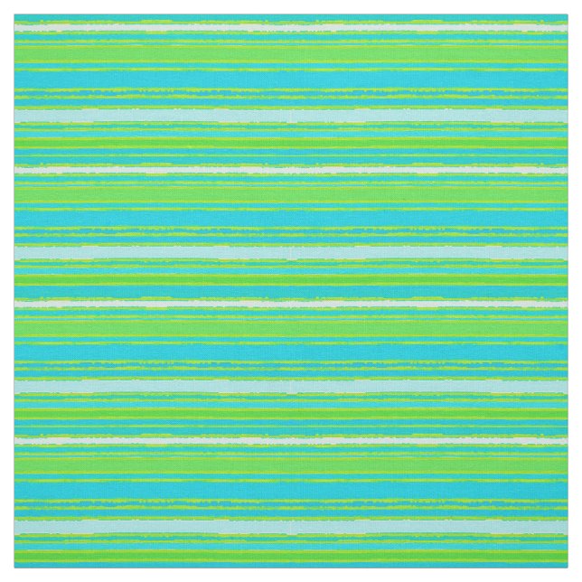 Limette Grünes Aqua Türkisblaues Muster Stoff (Muster)