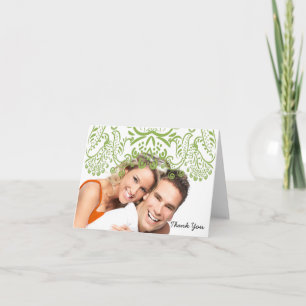 Limette Liebesvögel Hochzeit Dankeskarten Dankeskarte