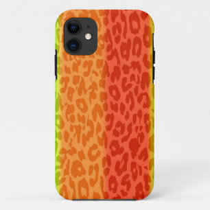 Limette Orange Rot Gelb Leopard Retro Streifen Case-Mate iPhone Hülle