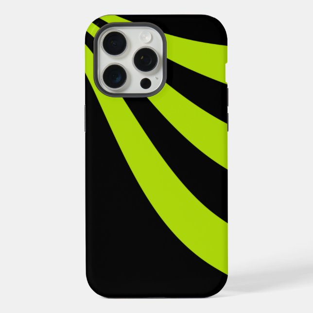 Limette Welle  iPhone Hülle (Rückseite)