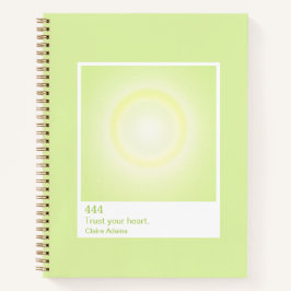 Limetten-Grün Aura Swatch Engel Zahl Notizbuch