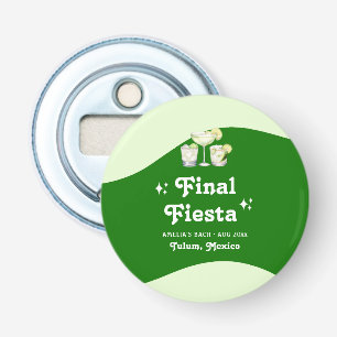Limetten-Grün-Zitrus-Abschluss-Fiesta-Junggesellin Flaschenöffner