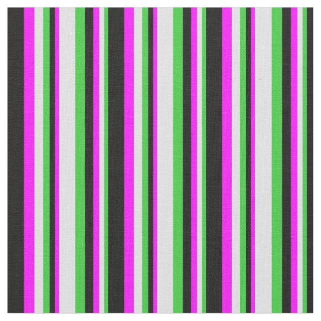 Limettengrün, Lavendel, Fuchsia und schwarz Stoff (Nahaufnahme)