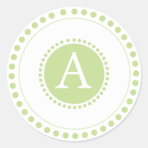 Limettengrün-Personalisierte Umschlag Aufkleber