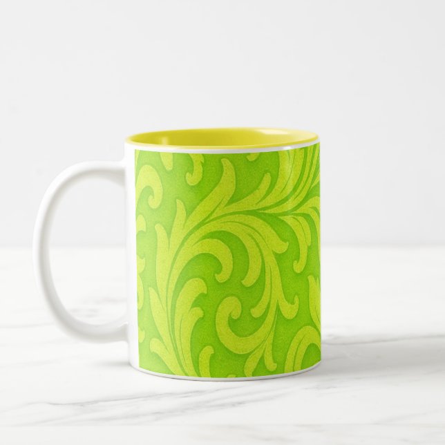 Limettengrün Zweifarbige Tasse (Links)